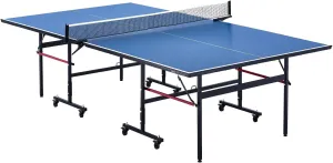 / 2740x1525x760mm, Blue, MDF, Foldable, Portable, Easy Assembly, 10 Minutes, Lockable Wheel, Clamp Net VEVOR Ping miserable Pong Table, Professional Table Tennis Game, 107.9x60x30 inch 