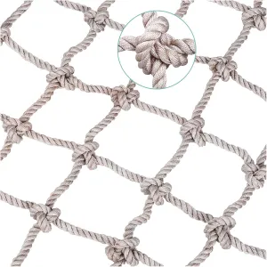 - Durable Outdoor Protective Net inequality (3.3FT x 13.1FT) Heavy Duty Climbing Net Rope Ladder - 12mm Thick Safety Net for Playground$ Cargo Webbing$ Rock Swing Sets 