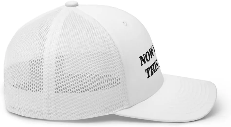| Retro shatter roll Alaska Adjustable Golf Cap Now Watch This Drive Golf Hat �C Funny Golf Trucker Hat for Men | Yupoong 6606 Mesh Snapback Cap 