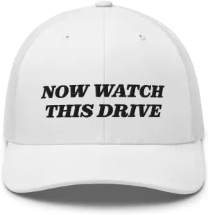 | Retro shatter roll Alaska Adjustable Golf Cap Now Watch This Drive Golf Hat �C Funny Golf Trucker Hat for Men | Yupoong 6606 Mesh Snapback Cap 