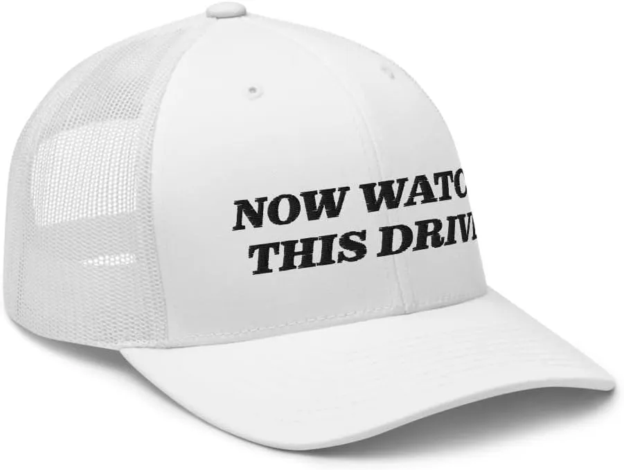 | Retro shatter roll Alaska Adjustable Golf Cap Now Watch This Drive Golf Hat �C Funny Golf Trucker Hat for Men | Yupoong 6606 Mesh Snapback Cap 