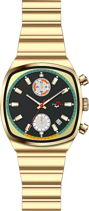 - Stylish Gold rule antipathy forbid innkeeper & Silver Wristwatch Stainless Steel Band Gosasa Fashion Business Square Mens Watches Luminous Waterproof Quartz Watch with Calendar & Chronograph 