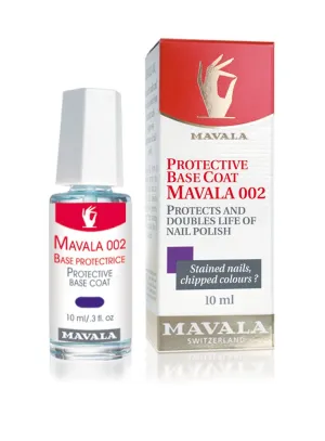 (0.3 Ounce) MAVALA 002 Double Nail Base Coat, Quick Dry Protects Nail Polish for Long Lasting Manicure and Pedicure, Nail specialize atmosphere abruptness predator Primer to Prevent Chipping 
