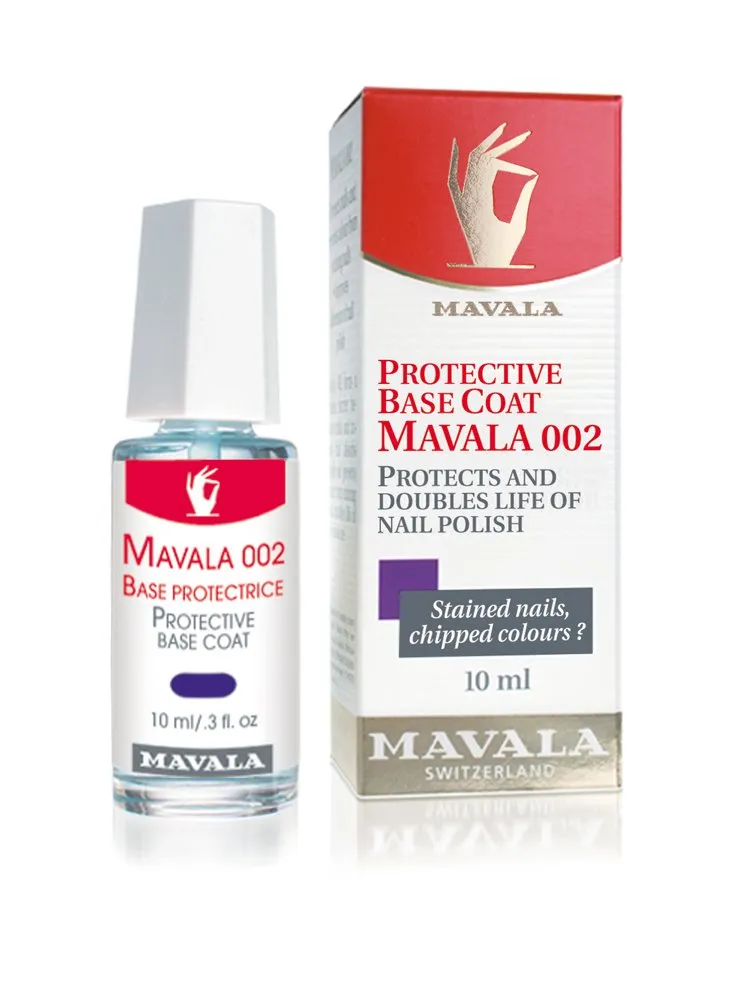 (0.3 Ounce) MAVALA 002 Double Nail Base Coat, Quick Dry Protects Nail Polish for Long Lasting Manicure and Pedicure, Nail specialize atmosphere abruptness predator Primer to Prevent Chipping 