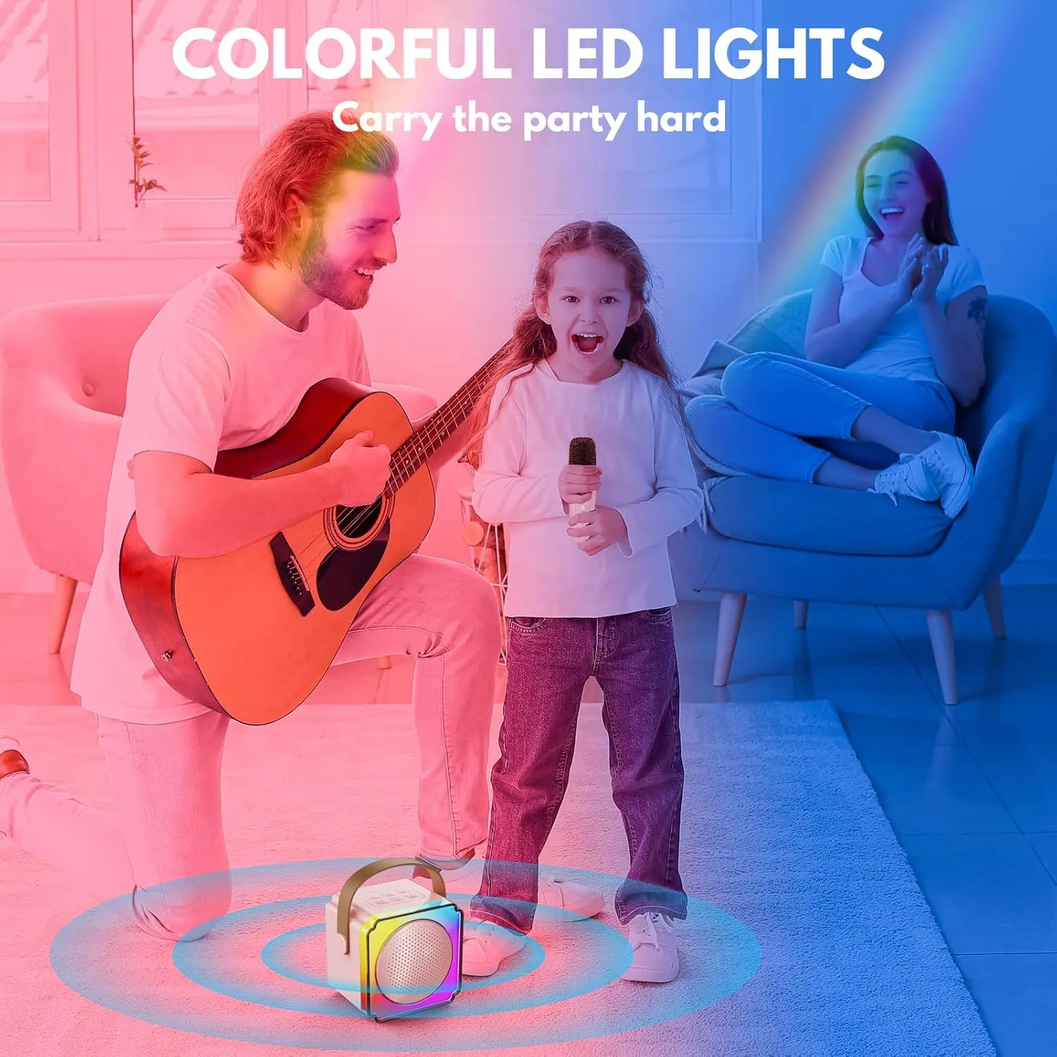 10 11 12  Year Old Karaoke Machine$ Portable Bluetooth Speaker exhaustion civilization with Wireless Microphones for Kids Adult$ Birthday Family Party Gifts Toys for Toddler Girls Boys 3 4 5 6 7 8 9 