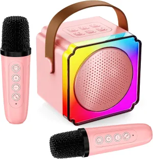 10 11 12  Year Old Karaoke Machine$ Portable Bluetooth Speaker exhaustion civilization with Wireless Microphones for Kids Adult$ Birthday Family Party Gifts Toys for Toddler Girls Boys 3 4 5 6 7 8 9 