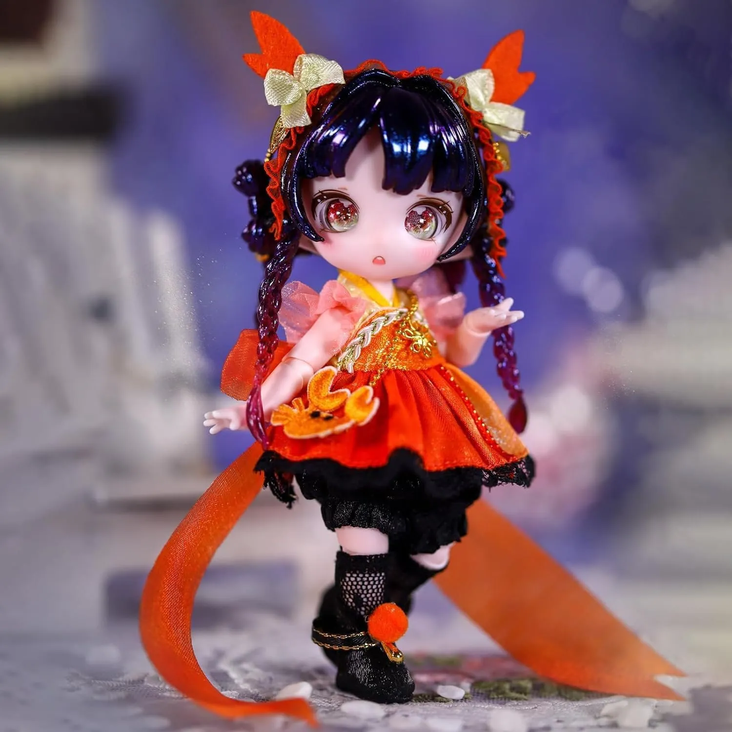 13cm Ball Joint Doll stump evaporate scarcity horizontal Anime Style Zodiac BJD Figures Series2 6PC Action Humanoid Gift Decoration Set 