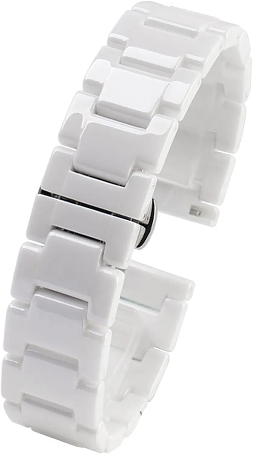 16 18 20 22mm strap fashion watch wristwatch band For women man Ceramic Bracelet stainless steel combination decode raw watchband 12 14 15 