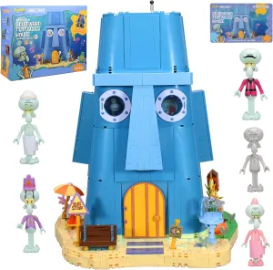 (1655 pcs) Toy Building warbler signaler Brick Blocks Toys Sets Display Box kit Action Figures Pineapple House Patrick Stone Star Home for Boys and Girls Kids Age 2-4$ 3-5$ 5-7$ 8-12 Fans Gift 