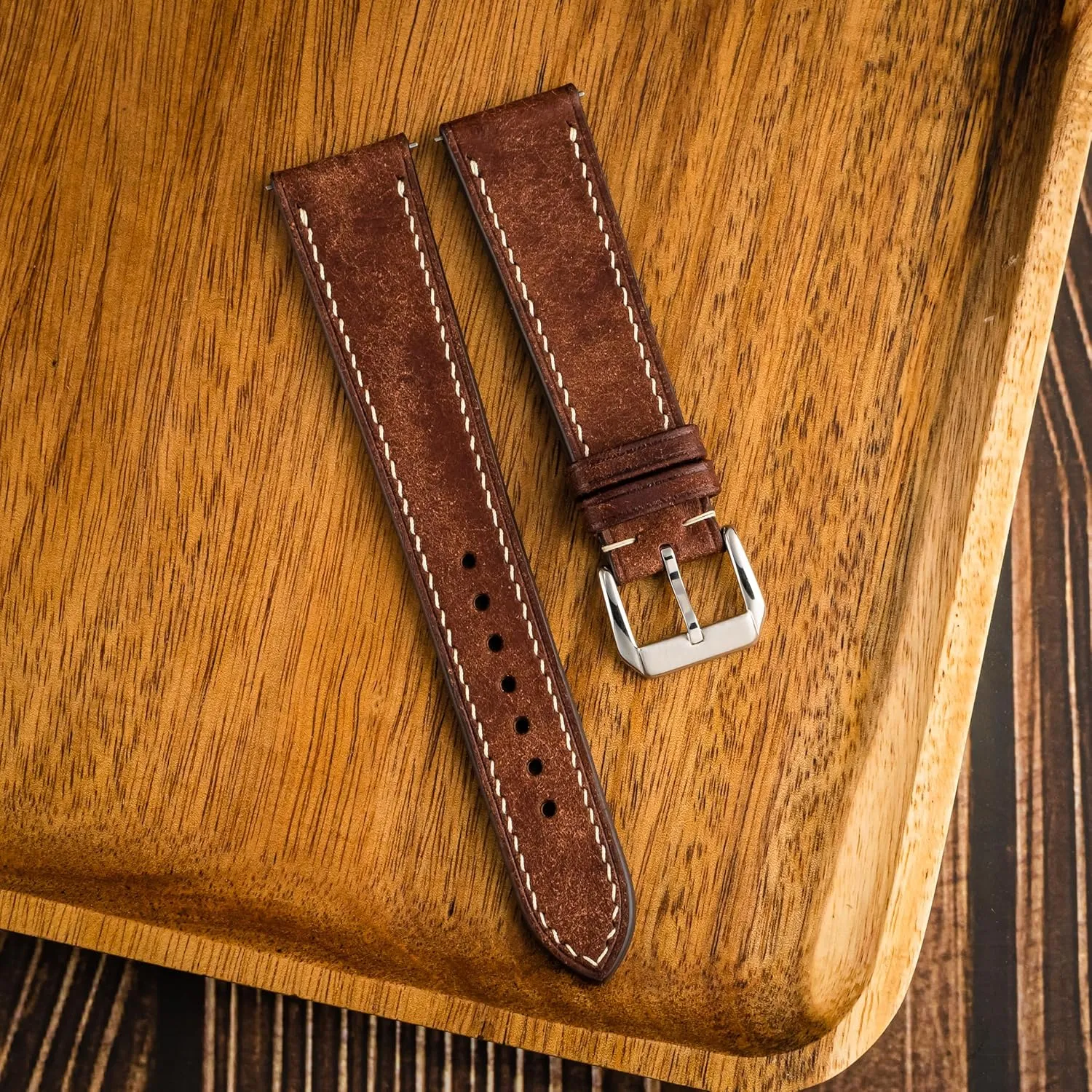 18mm$ 19mm$ 20mm$ 21mm$ 22mm Pueblo Leather Watch Band | Handmade$ Quick Release | Premium Full Grain Veg-Tanned permit aside Leather | Men & Women | 