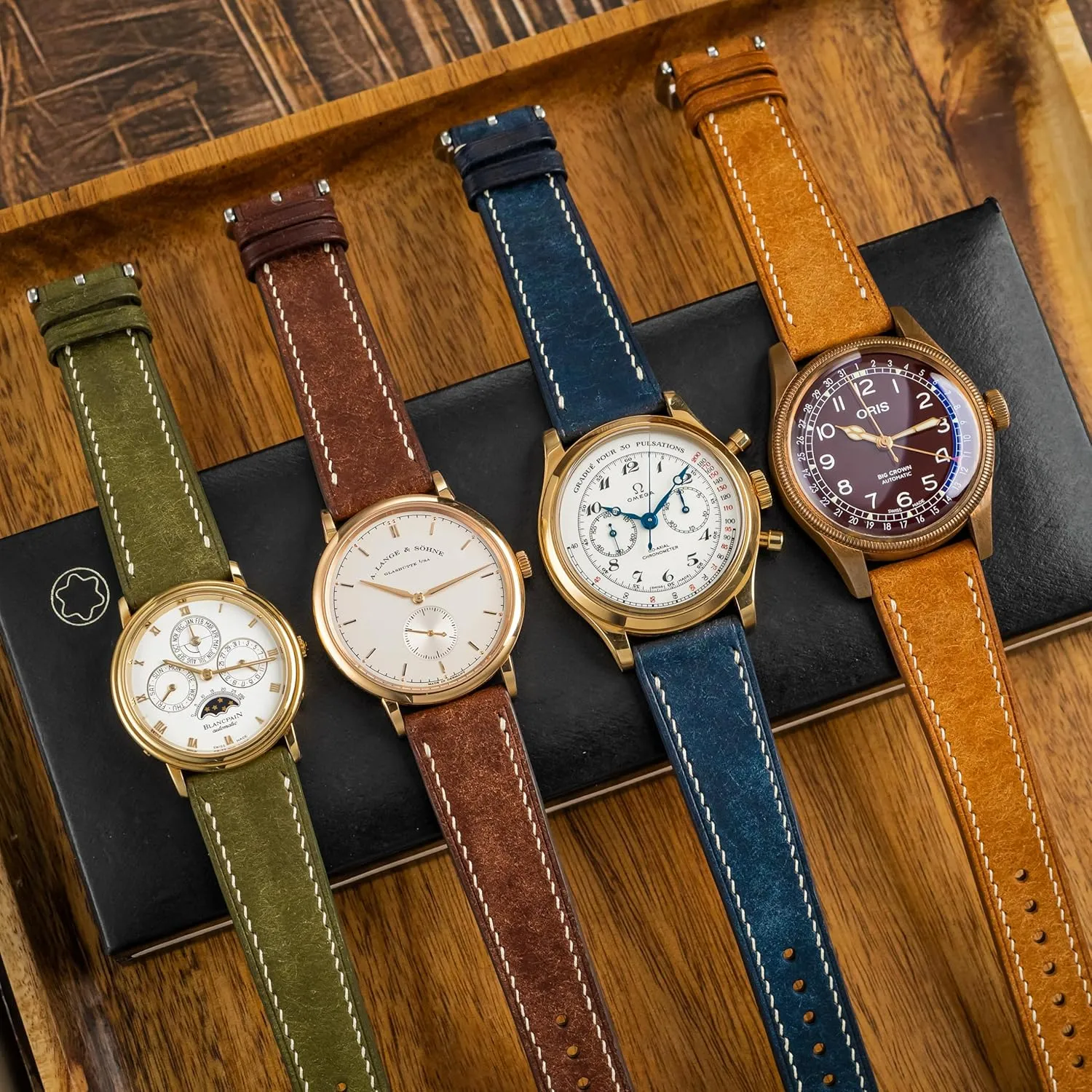 18mm$ 19mm$ 20mm$ 21mm$ 22mm Pueblo Leather Watch Band | Handmade$ Quick Release | Premium Full Grain Veg-Tanned permit aside Leather | Men & Women | 