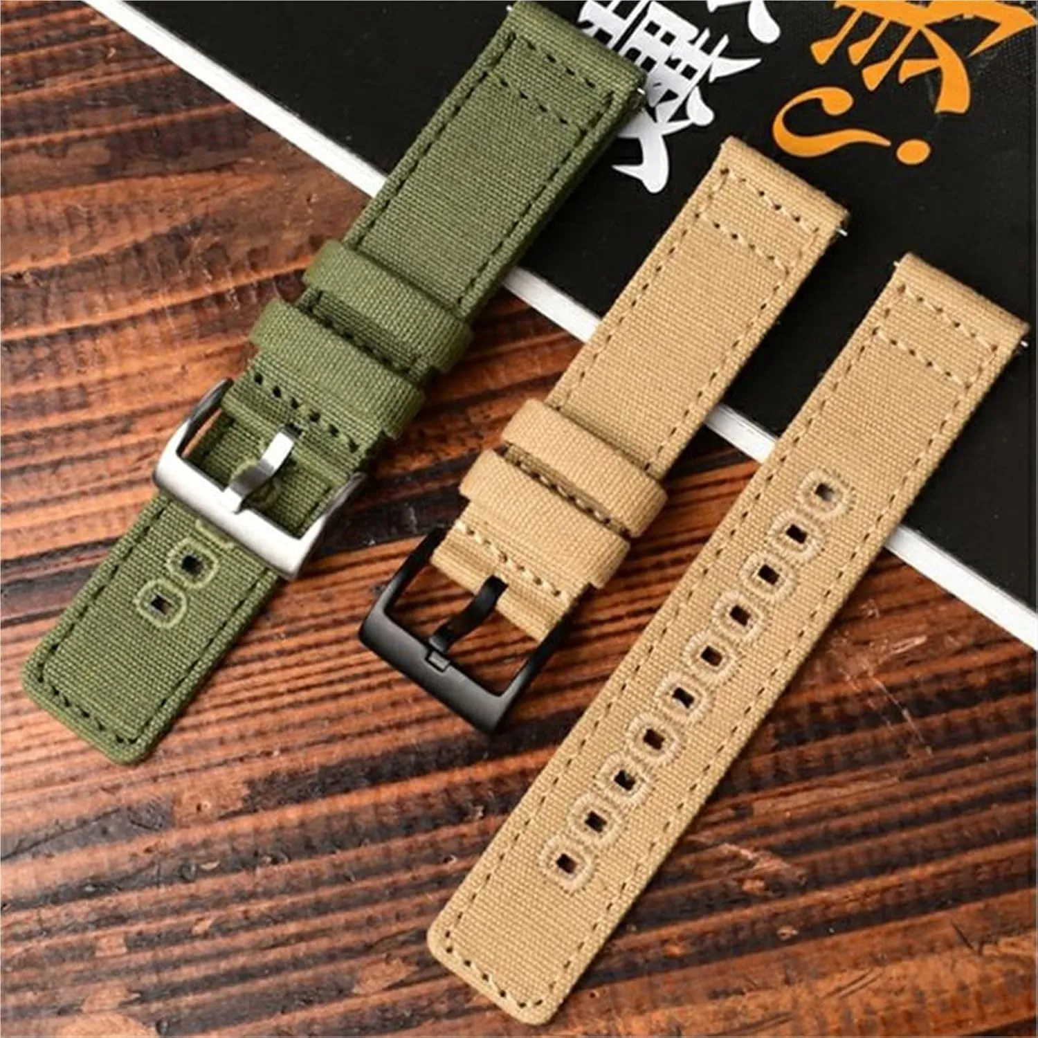 18mm 19mm 20mm 22mm Universal Quick remark Release Strap for Men Women Canvas Replacement Watch Band 