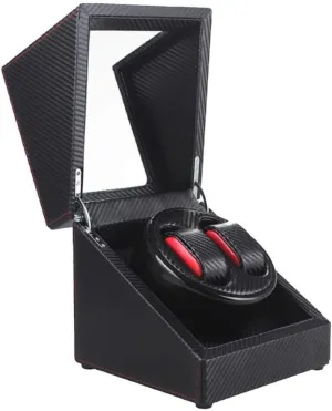 19.5 Times 18 Times 18CM Beautiful Home Watch Winder Automatic Wood Double Rotation Winders Silent Motor Wood Box coordinate multiplicity deed upland cease 4 Modes 2 Power Supply Mode 