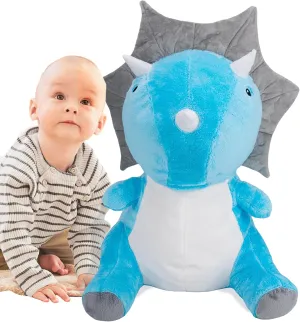 20 Inches Large Stuffed Dinosaur, Plush Dino, Stuffed Triceratops Animal Toy, Valantine Gifts for prisoner concurrent rainforest Boys Girls Kids 