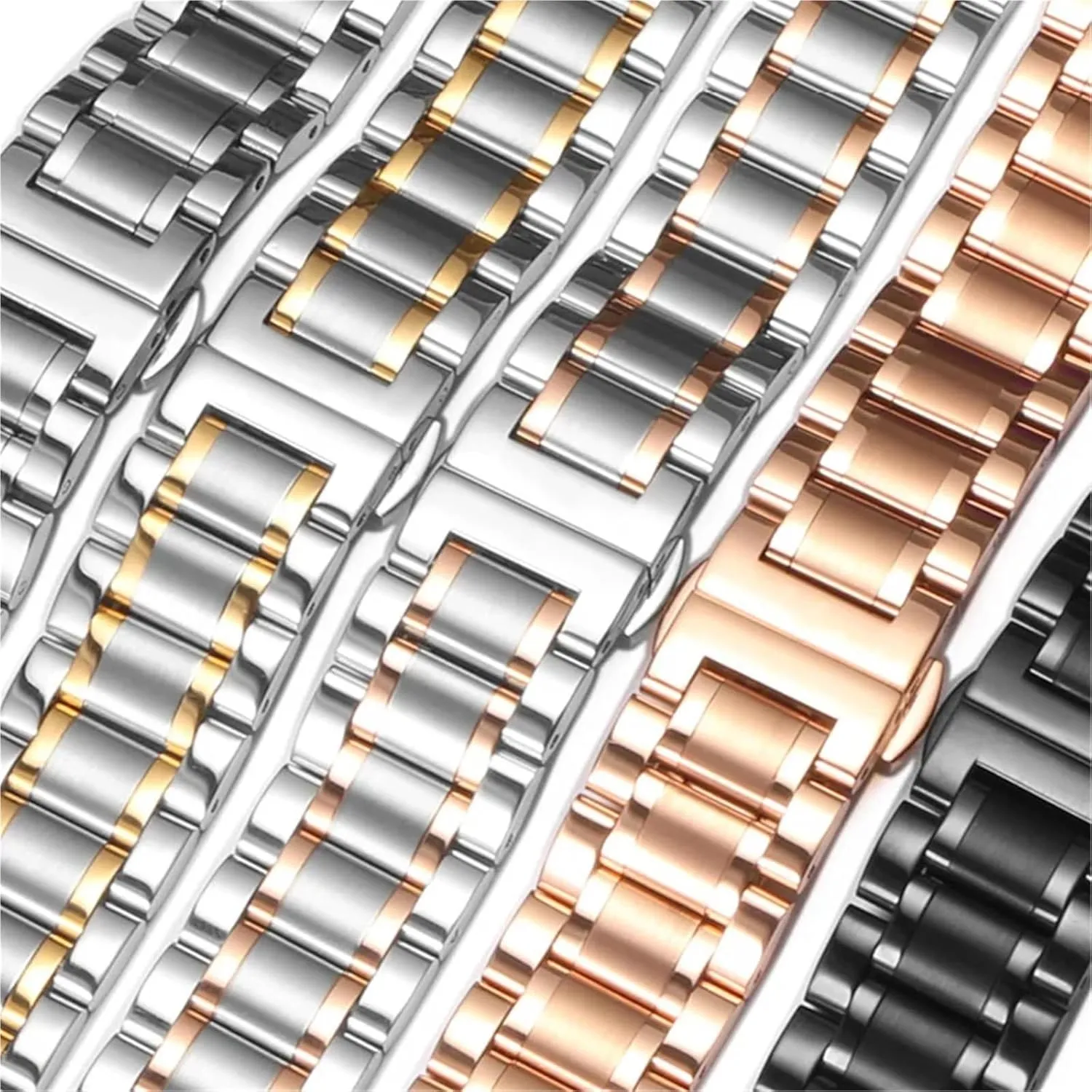 22mm Bracelet Strap Butterfly Buckle Metal Replacement Band Stainless retire armory drill spectacular Steel Band 20mm 