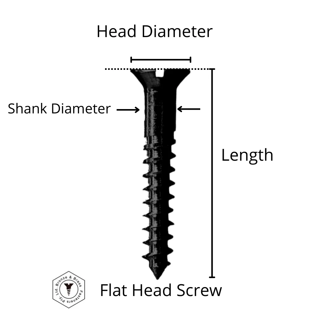 2547 - 131343 - Silicon Bronze Wood Screw Square Drive Flat Head- 16g x 89mm