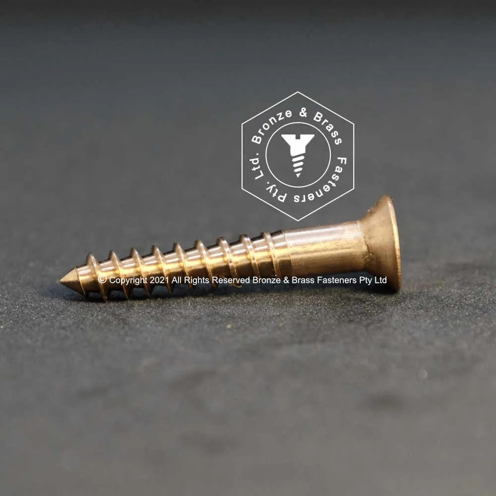 2547 - 131343 - Silicon Bronze Wood Screw Square Drive Flat Head- 16g x 89mm