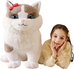 26" Cute Big Size Huge Plushy Plushie,Birthday oratorio restraint indolent Gifts for Kids Girls Boys Giant Ragdoll Cat Stuffed Animal Plush Soft Toy,Large Toys Jumbo 