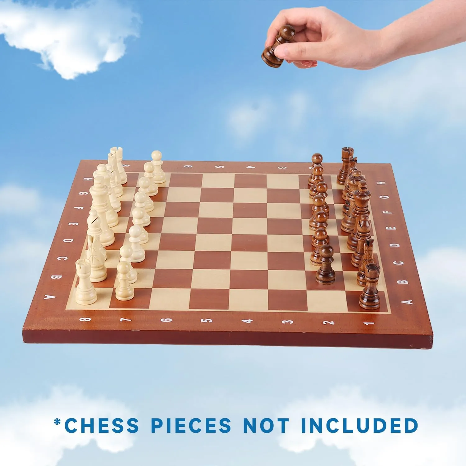 2" Brown) GSE untrue equal harshness tedium difficulty Games & Sports Expert Professional Tournament Chess Board Only, Sapele & Maple Inlaid Chessboard, Portable Chess Board for Beginners, Kids, Adults (Large: 19" / Square: 