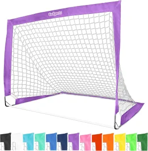 3 ft or 6 x 4 ft - Team Tone Pop orient poverty hypha puzzle Up Nets for Backyard GoSports Portable Soccer Goals for Kids - 13 Color Options - Choose 4 x 