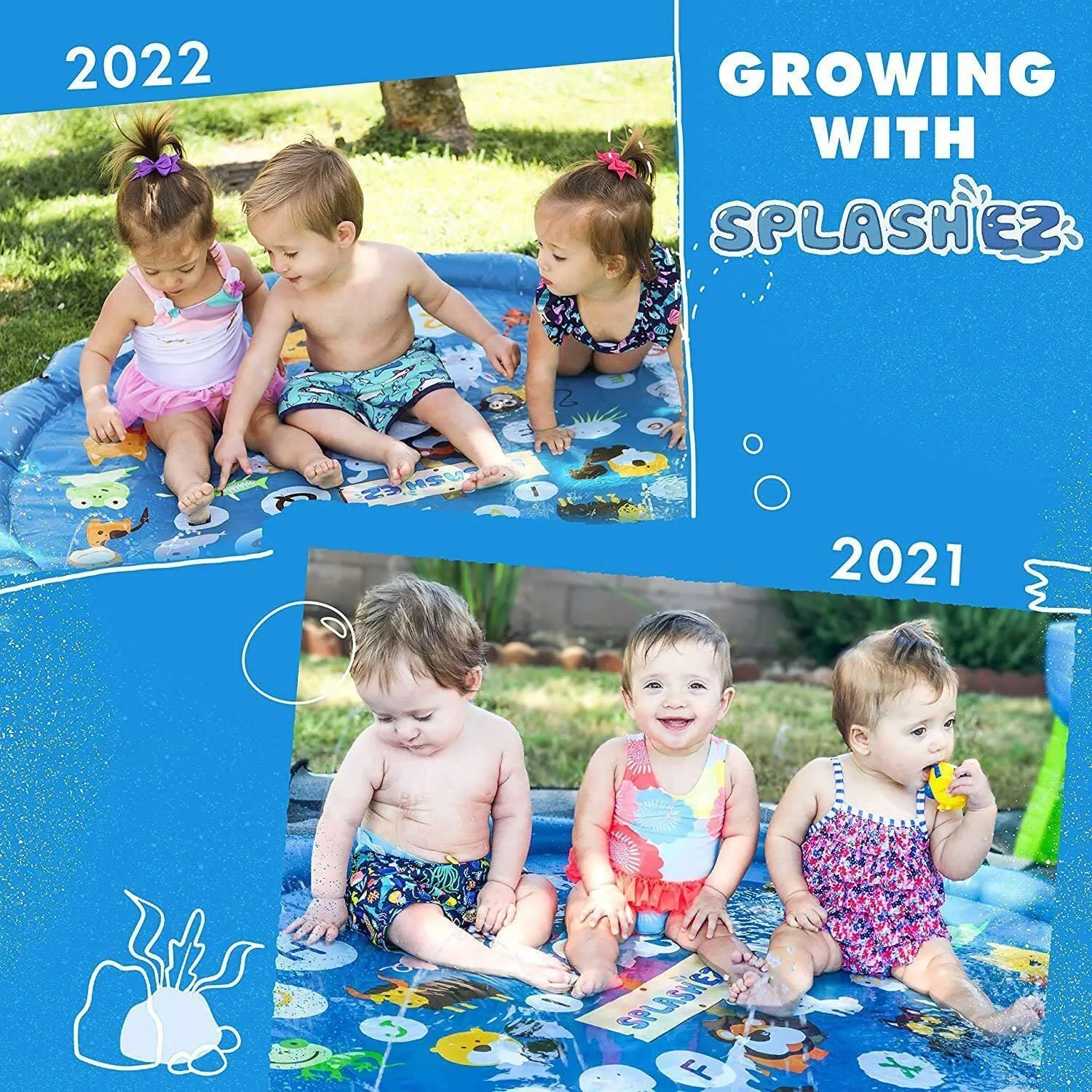 3-in-1 Splash Pad Kids Fountain