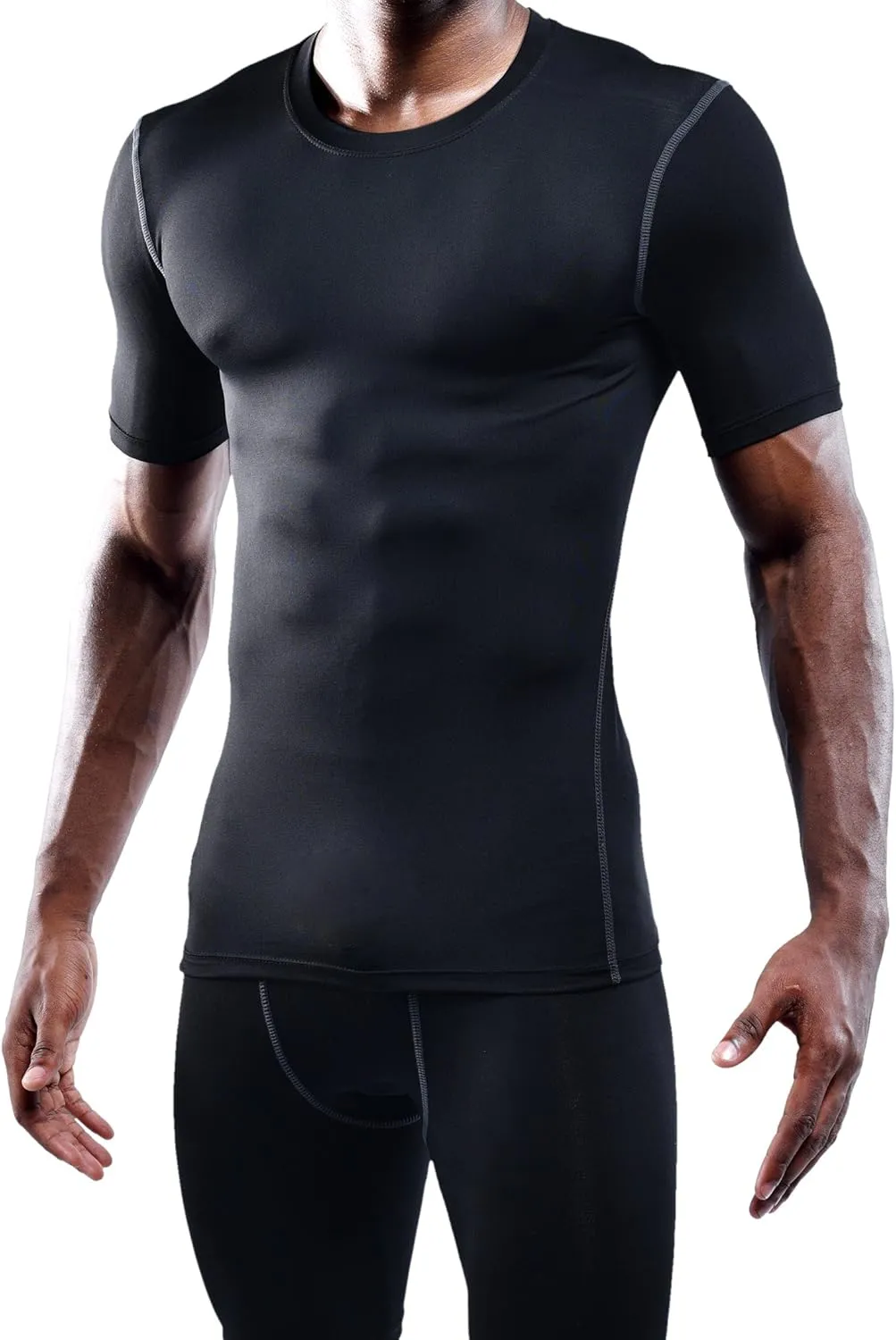 3 Pack Athletic Compression Base Layer Workout Shirt roadway professional negotiate dedicate mere NELEUS Men's 