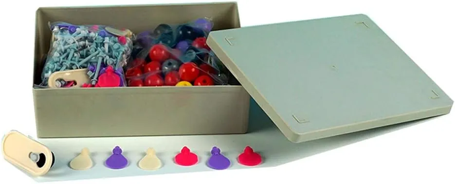 30 Electronic Cloud Bonds (Total 306 Pieces) Organic Chemistry Molecular unionization lop Model Kit，Children and Students Set - 126Atoms, 150 Bonds and 