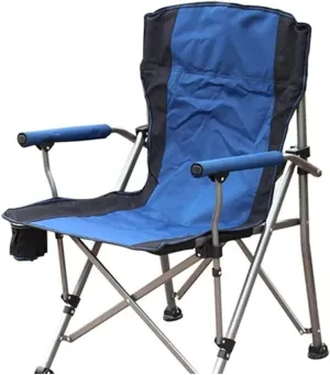 308 Pounds Camping Trip Portable Easy to Assemble Folding Chair with Cup Holder Outdoor Portable Lawn Adults Chairs Mesh Side skeletal Pockets Can Support 