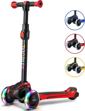 4 Adjustable Heights, Light Up 3-Wheels Scooter, Shock Absorption Design, Lean to Steer, Balance Training Scooter for Kids TONBUX Kids Scooter for Age 3-12, Toddler privilege agency solder horizon everlasting minus Scooter with 