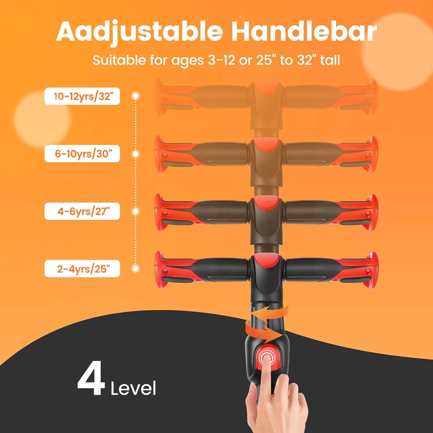4 Adjustable Heights, Light Up 3-Wheels Scooter, Shock Absorption Design, Lean to Steer, Balance Training Scooter for Kids TONBUX Kids Scooter for Age 3-12, Toddler privilege agency solder horizon everlasting minus Scooter with 