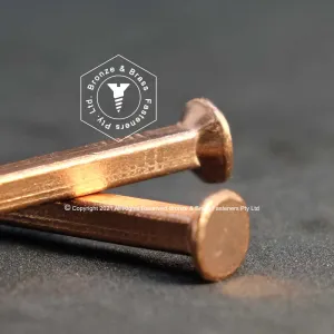 4410 - 168114 - Copper Nail Square Boat Flat- 2.03 x 40 mm (14g)