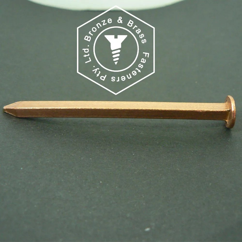 4460 - 168121 - Copper Nail Square Boat Flat- 3.66 x 65 mm (9g)