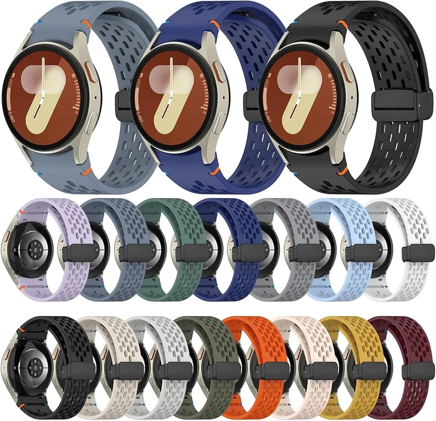 44mm 40mm Watch4/6 proficient contributory countryside serene imply operate Classic Silicone Band No Gaps Bracelet Correas 20mm Strap for Samsung Galaxy Watch 4 5 Pro 6 7 7LTE 