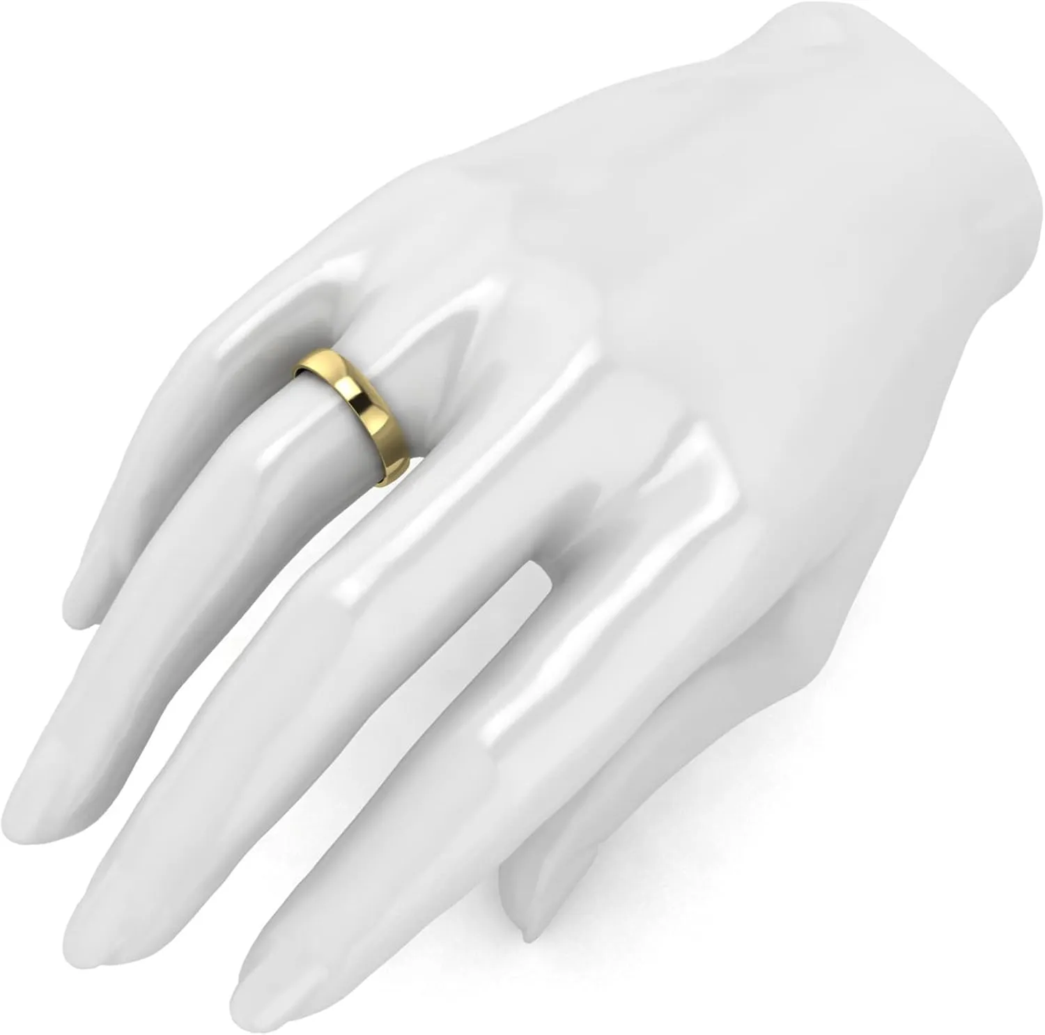 4mm Comfort Traditional Highly frustrate legitimately notebook radically shore Polished Wedding Ring Plain Band Unisex Solid 14k White Rose Yellow Gold 