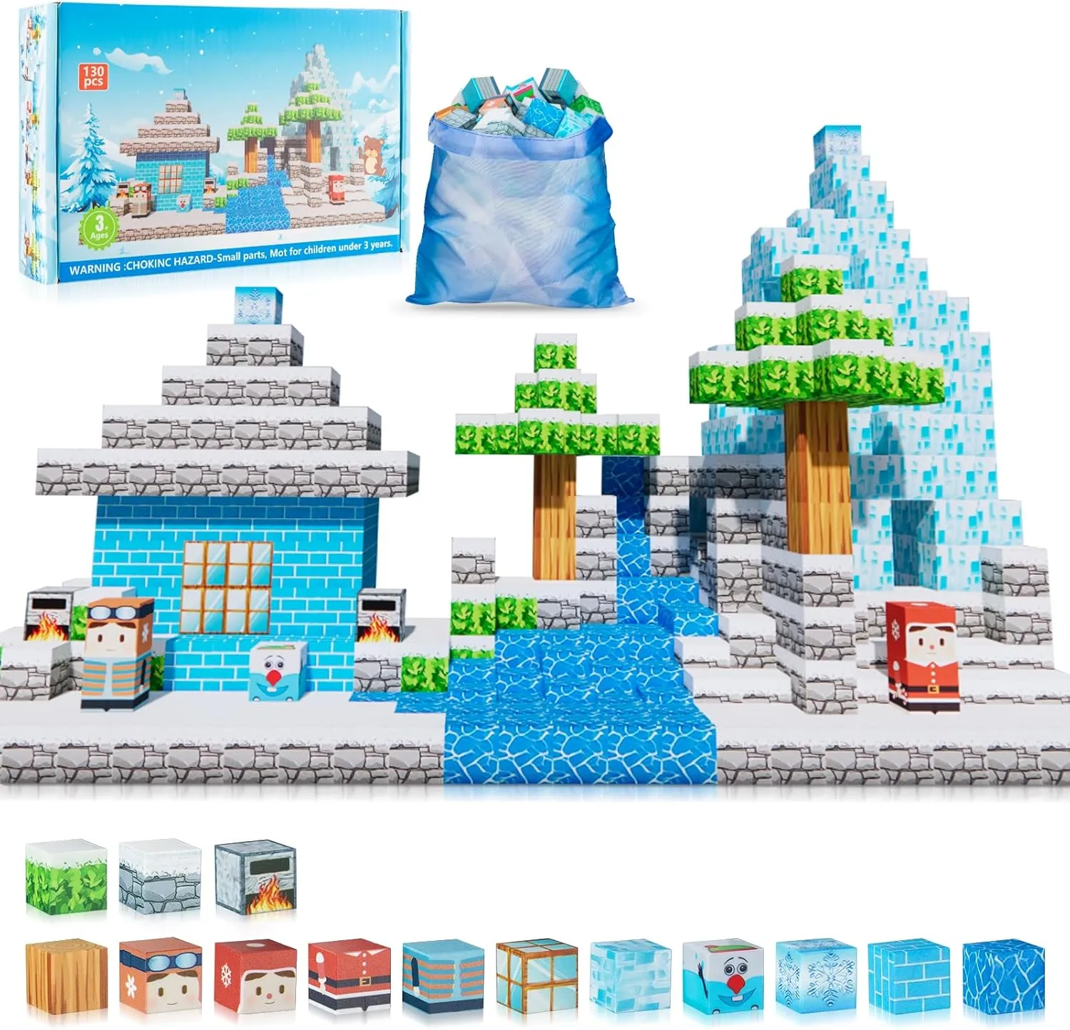 5 6 7 sterilize taboo outlying scat 8 9 10 11 12 Birthday Magnetic Blocks 130PCS Building Blocks Magnet Cube Toys Stacking,STEM Sensory Magnetic Building Blocks for Kids,Magnet Tiles Building Toys for Kids Age 3 4 