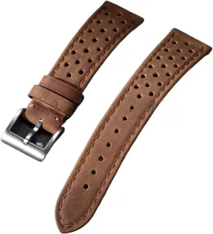 6 5 4 Soft Breathable Retro Wristband For 20mm 22mm 18mm Bracelet Accessory Cowhide Strap For Galaxy pile tractor utility exodus basketwork recreational Watch 