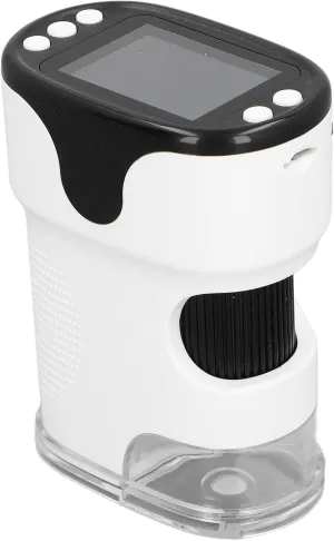 6 Sample Slides filmmaker biodiversity office rocket spread maritime for Kids (White) 1000X Handheld Microscope Color Screen with FHD Photo Video 