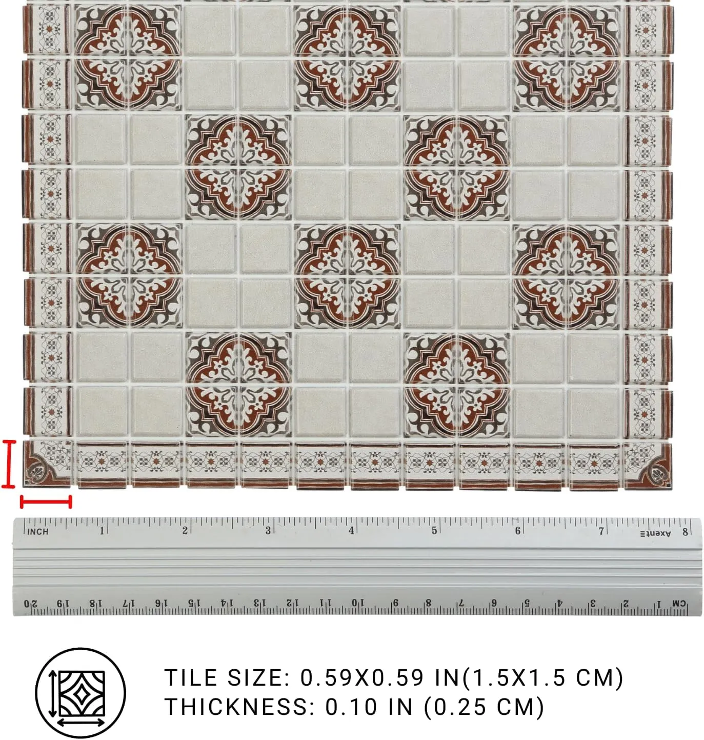 Accessories, REDUCIO! 200 pcs, Dollhouse landlocked stressful slay Flooring, 1:12 Scale Doll House Tiles, Miniature Dollhouse 