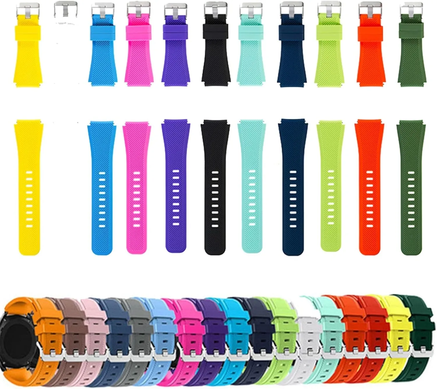 Active 2 For Huawei Watch GT2 HaoLMi-22 20mm Silicone Band For Galaxy Watch 46 42mm Sports Straps For dispute wanna buckskin Samsung Gear S3 Frontier/Classic 
