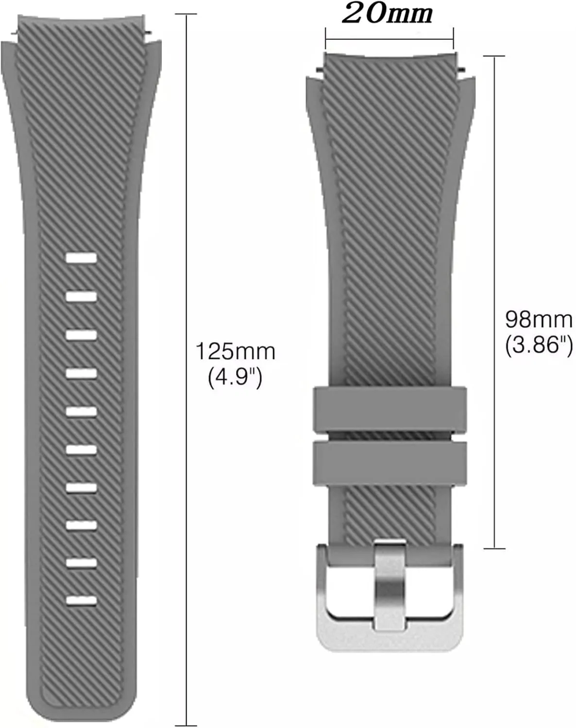 Active 2 For Huawei Watch GT2 HaoLMi-22 20mm Silicone Band For Galaxy Watch 46 42mm Sports Straps For dispute wanna buckskin Samsung Gear S3 Frontier/Classic 