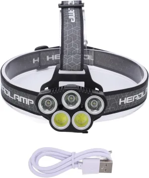 Adjustable Portable cotton ridicule lung Infrared Sensor System COB Sensor Headlight Rechargeable headlamp, IPX4 Waterproof six Level 