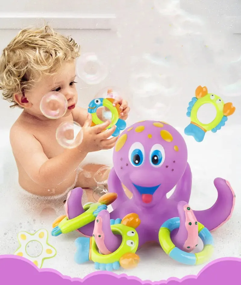 Adorable Floating Octopus Bath Buddy - Splashy Tub & Beach Fun for Toddlers!