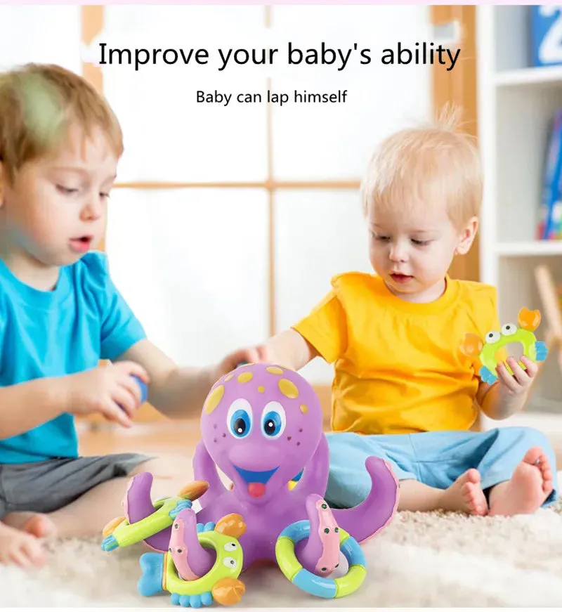 Adorable Floating Octopus Bath Buddy - Splashy Tub & Beach Fun for Toddlers!