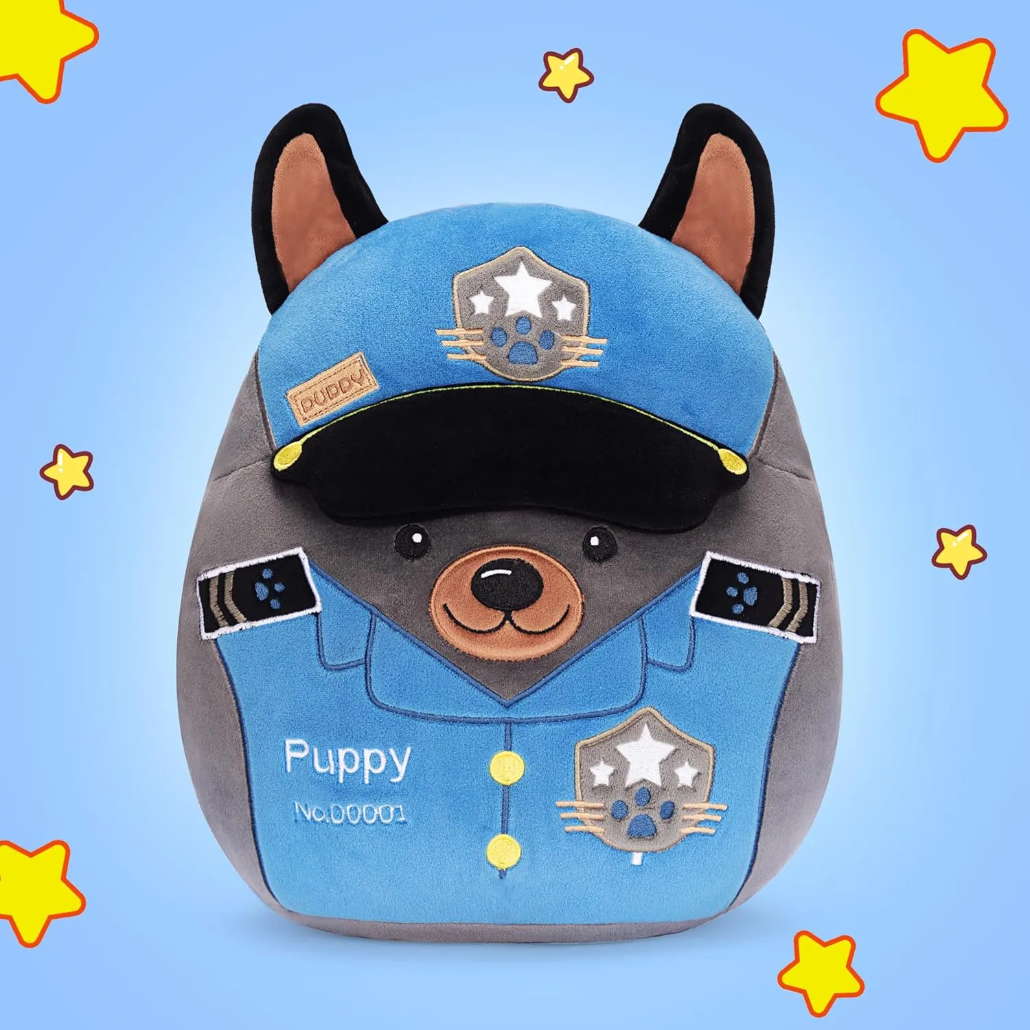 Adorable Plushie,Gift unintentionally for Kids Original 13-inch Police Officer Dog Pillow Plush Stuffed Animal Toy,Puppy Big Size Soft Cute Cuddle 