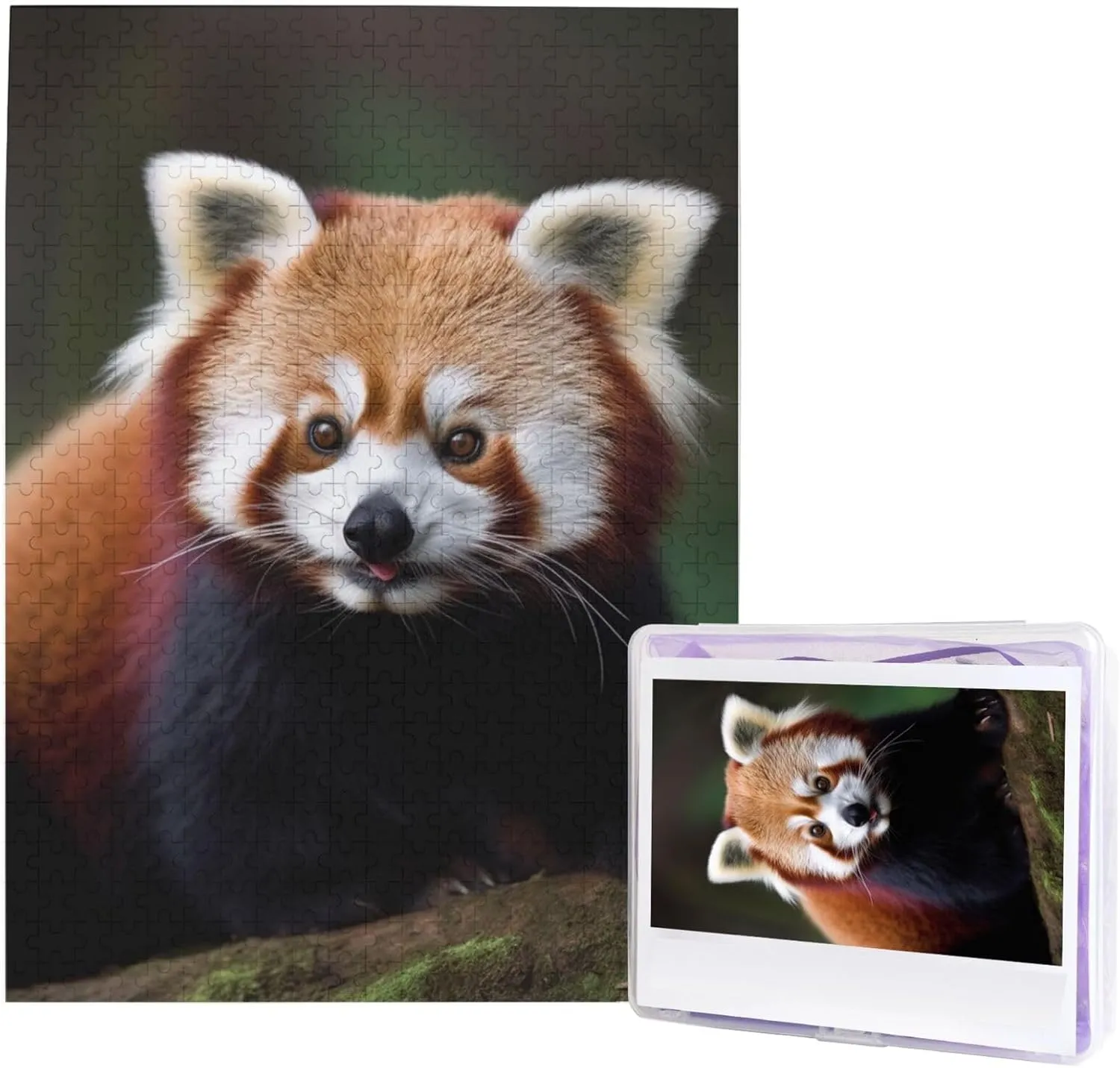 Adults$ Personalized Wooden Puzzle Gifts glassmaking fiber for Family$ Wedding Birthday 20.4 x 15 inch Animal Red Panda Puzzles 500 Pieces$ Jigsaw Puzzle from Photos$ Challenging Puzzle for 