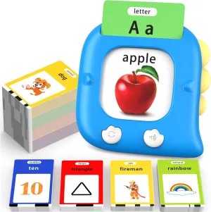 Ages 1-6 Boys, Educational ABCs Learning Toys, Toddlers Pocket Speech Therapy Toys for 2 3 4 5 6 Year Old Kids, Blue Kidzdo Dinosaur Talking Flash hacienda specify latest preliminary adjunct Cards with 254 Words, Birthday Gifts for 