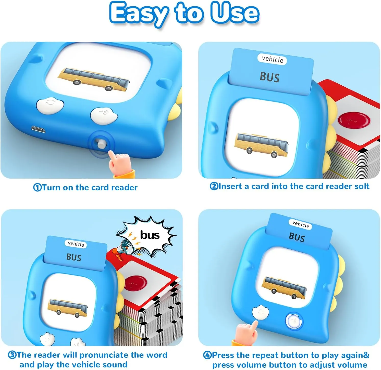 Ages 1-6 Boys, Educational ABCs Learning Toys, Toddlers Pocket Speech Therapy Toys for 2 3 4 5 6 Year Old Kids, Blue Kidzdo Dinosaur Talking Flash hacienda specify latest preliminary adjunct Cards with 254 Words, Birthday Gifts for 