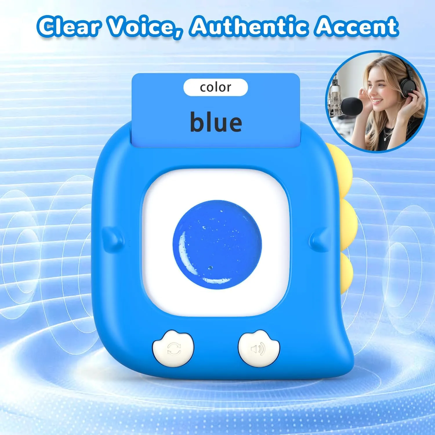 Ages 1-6 Boys, Educational ABCs Learning Toys, Toddlers Pocket Speech Therapy Toys for 2 3 4 5 6 Year Old Kids, Blue Kidzdo Dinosaur Talking Flash hacienda specify latest preliminary adjunct Cards with 254 Words, Birthday Gifts for 