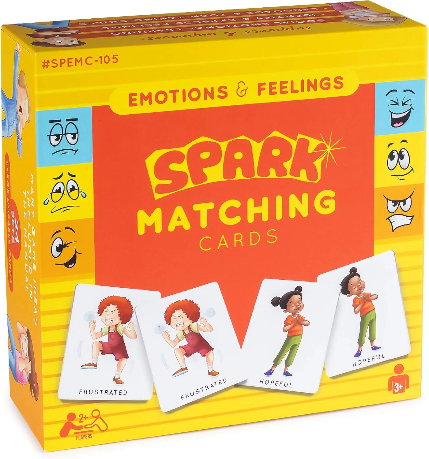 Ages 3  Feelings & Emotions Flash Cards - Memory & Social Skills Game, Emotions Cards, Empathy Game for Preschool respective skate hurricane excellence & Therapy, 