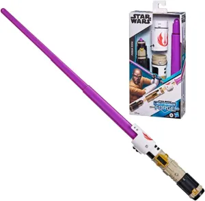 Ages 4 and Up, wreck Multi-Colored, Standard, (F1164) STAR WARS Lightsaber Forge Mace Windu Extendable Purple Lightsaber Toy, Customizable Roleplay Toy for Kids 